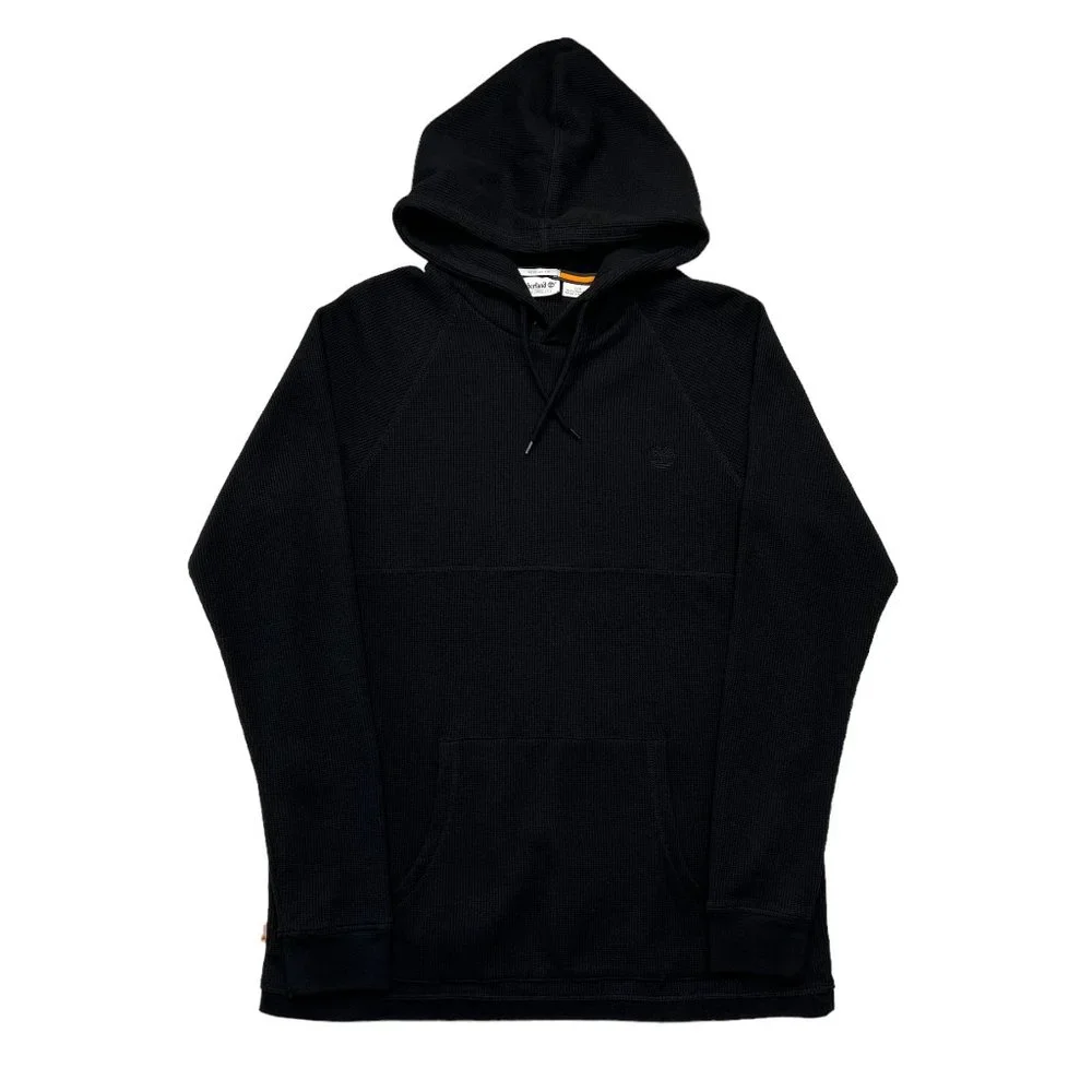 Timberland Men's Black Waffle Knit Hoodie